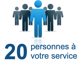 20 personnes à votre service